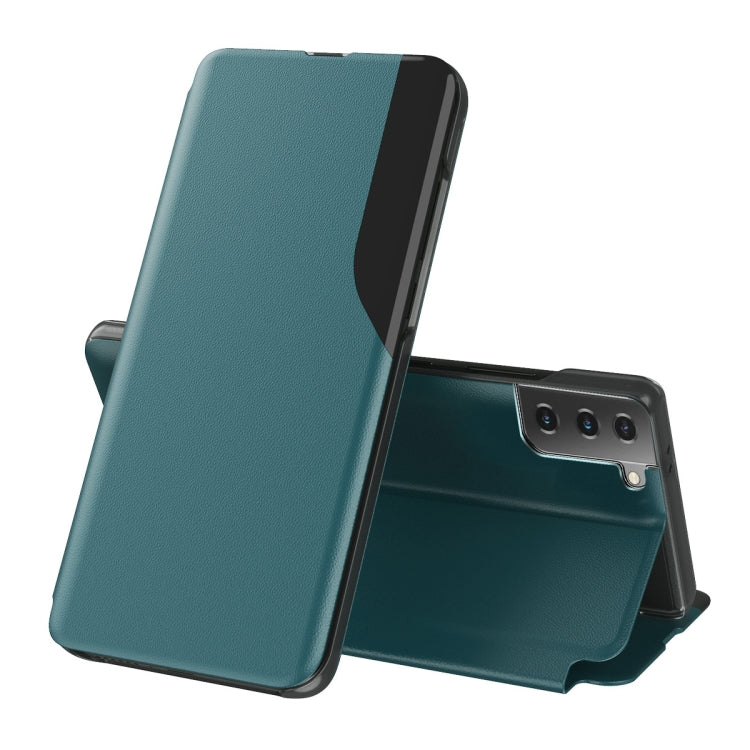 Display Laterale Custodia in Pelle Flip Orizzontale Magnetica Antiurto con Supporto, For Samsung Galaxy S21 5G, For Samsung Galaxy S21+ 5G, For Samsung Galaxy S21 Ultra 5G, For Samsung Galaxy A12
