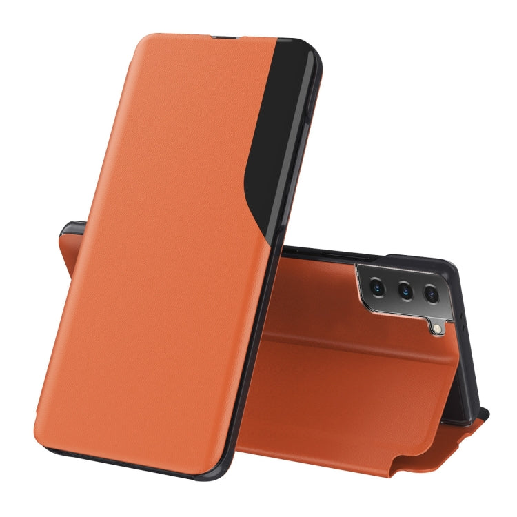 Display Laterale Custodia in Pelle Flip Orizzontale Magnetica Antiurto con Supporto, For Samsung Galaxy S21 5G, For Samsung Galaxy S21+ 5G, For Samsung Galaxy S21 Ultra 5G, For Samsung Galaxy A12