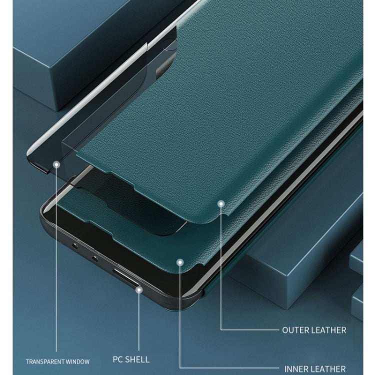 Display Laterale Custodia in Pelle Flip Orizzontale Magnetica Antiurto con Supporto, For Samsung Galaxy S21 5G, For Samsung Galaxy S21+ 5G, For Samsung Galaxy S21 Ultra 5G, For Samsung Galaxy A12