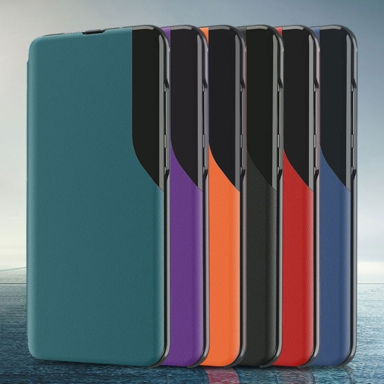 Display Laterale Custodia in Pelle Flip Orizzontale Magnetica Antiurto con Supporto, For Samsung Galaxy S21 5G, For Samsung Galaxy S21+ 5G, For Samsung Galaxy S21 Ultra 5G, For Samsung Galaxy A12