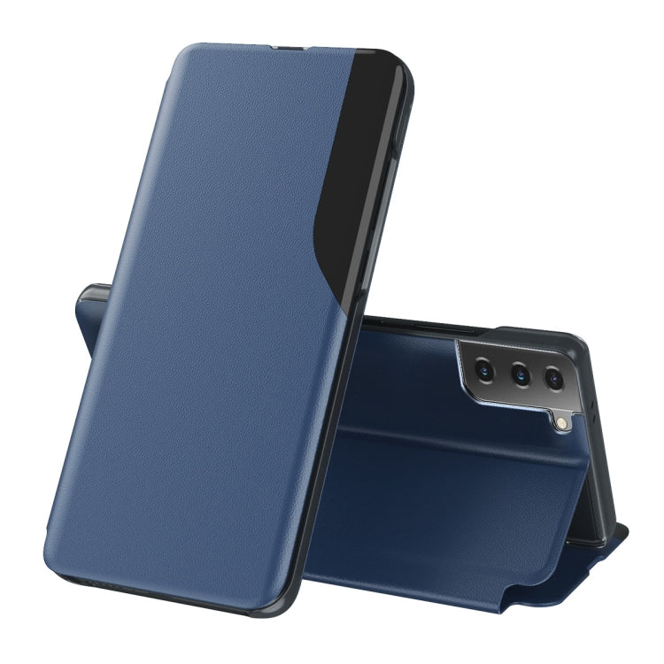 Display Laterale Custodia in Pelle Flip Orizzontale Magnetica Antiurto con Supporto, For Samsung Galaxy S21 5G, For Samsung Galaxy S21+ 5G, For Samsung Galaxy S21 Ultra 5G, For Samsung Galaxy A12