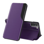 Display Laterale Custodia in Pelle Flip Orizzontale Magnetica Antiurto con Supporto, For Samsung Galaxy S21 5G, For Samsung Galaxy S21+ 5G, For Samsung Galaxy S21 Ultra 5G, For Samsung Galaxy A12