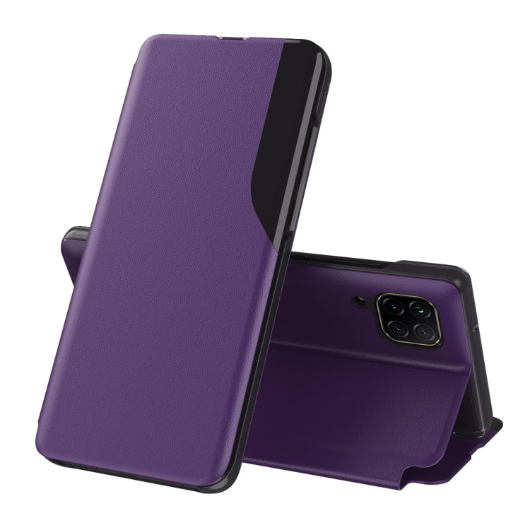 Display Laterale Custodia in Pelle Flip Orizzontale Magnetica Antiurto con Supporto, For Samsung Galaxy S21 5G, For Samsung Galaxy S21+ 5G, For Samsung Galaxy S21 Ultra 5G, For Samsung Galaxy A12