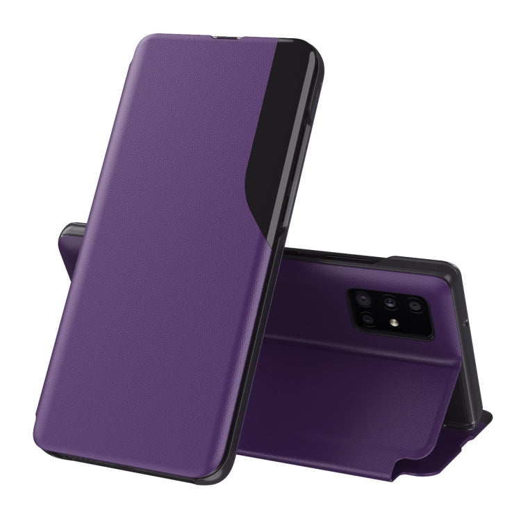 Display Laterale Custodia in Pelle Flip Orizzontale Magnetica Antiurto con Supporto, For Samsung Galaxy A32 5G, For Samsung Galaxy A52 5G