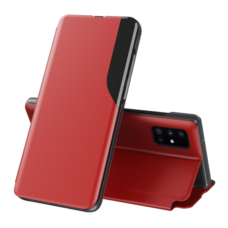 Display Laterale Custodia in Pelle Flip Orizzontale Magnetica Antiurto con Supporto, For Samsung Galaxy A32 5G, For Samsung Galaxy A52 5G