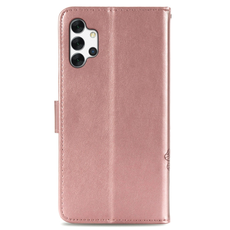 Custodia in pelle con protezione per telefono cellulare con fibbia in rilievo con chiusura a quattro foglie con cordino e slot per schede e portafoglio e funzione staffa, For Samsung Galaxy S21+ 5G, For Samsung Galaxy S21 5G                            ...