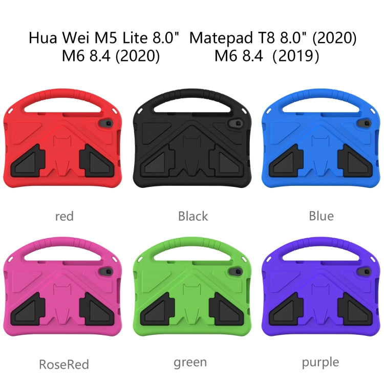 Guscio protettivo piatto anti caduta in EVA con supporto, For Huawei MediaPad M5 Lite 8, For Huawei MatePad T8, For Huawei MediaPad M6 8.4
