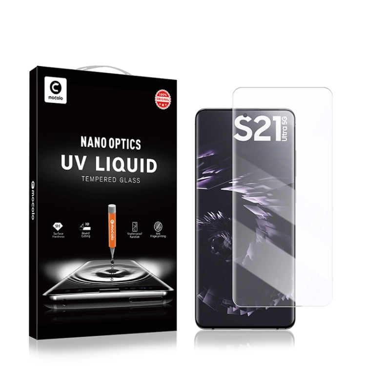 mocolo 9H 3D Full Screen UV Screen Film, supporta lo sblocco delle impronte digitali, For Samsung Galaxy S21/S30, For Samsung Galaxy S21+/S30+, For Samsung Galaxy S21 Ultra / S30 Ultra