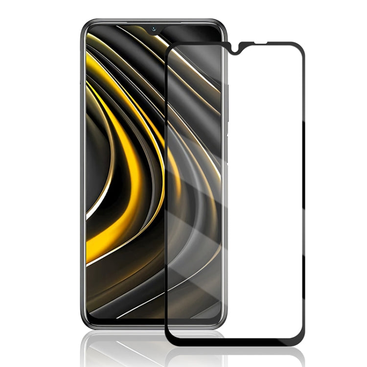 Per Xiaomi Mi Poco M3 mocolo 0.33mm 9H 2.5D Pellicola in vetro temperato con colla completa, For Xiaomi Mi Poco M3