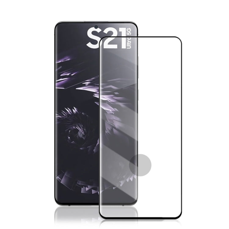 mocolo 0,33 mm 9H Pellicola in vetro temperato curvo a schermo intero 3D, supporto per sblocco delle impronte digitali, For Samsung Galaxy S21 / S30, For Samsung Galaxy S21+ / S30+, For Samsung Galaxy S21 Ultra/ S30 Ultra