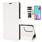 Per Samsung Galaxy A52 5G R64 Texture Custodia protettiva a vibrazione orizzontale singola con supporto e slot per schede e portafogli e cornice per foto, For Samsung Galaxy A52 5G