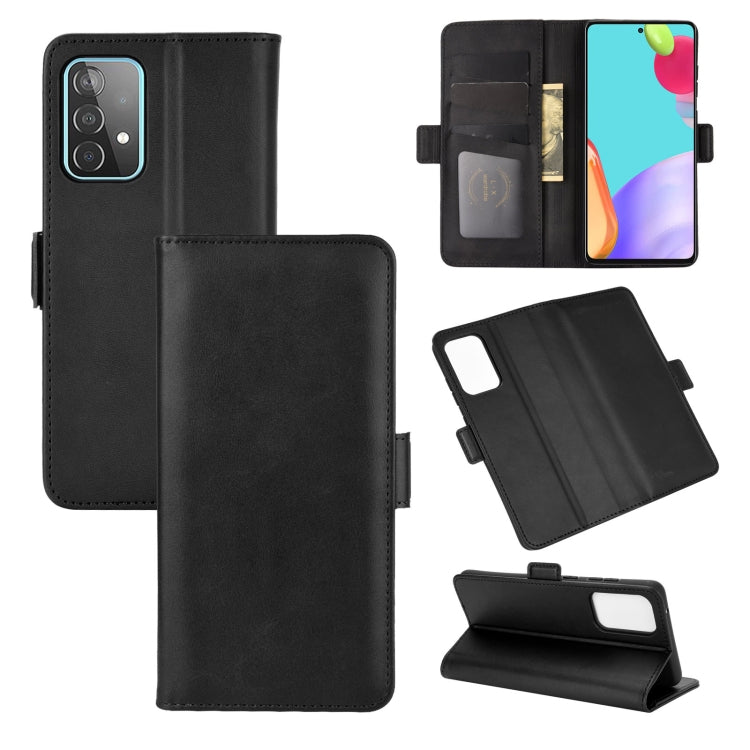 Per Samsung Galaxy A52 5G Custodia in pelle a vibrazione orizzontale con fibbia magnetica a doppio lato con supporto e slot per carte e portafoglio, For Galaxy A52 5G