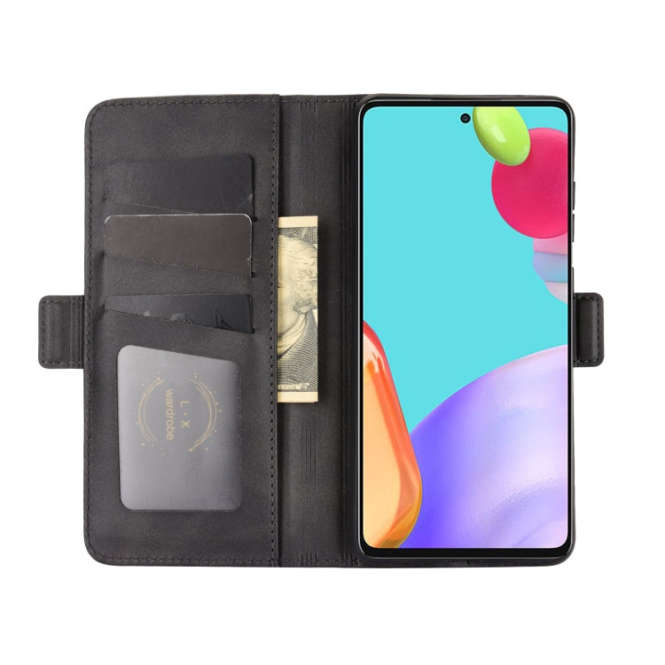 Per Samsung Galaxy A52 5G Custodia in pelle a vibrazione orizzontale con fibbia magnetica a doppio lato con supporto e slot per carte e portafoglio, For Galaxy A52 5G