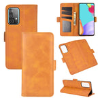Per Samsung Galaxy A52 5G Custodia in pelle a vibrazione orizzontale con fibbia magnetica a doppio lato con supporto e slot per carte e portafoglio, For Galaxy A52 5G