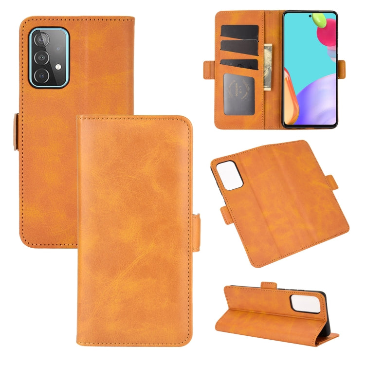 Per Samsung Galaxy A52 5G Custodia in pelle a vibrazione orizzontale con fibbia magnetica a doppio lato con supporto e slot per carte e portafoglio, For Galaxy A52 5G