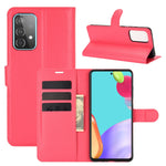 Per Samsung Galaxy A52 5G Litchi Texture Custodia protettiva a vibrazione orizzontale con supporto e slot per schede e portafoglio, For Galaxy A52 5G