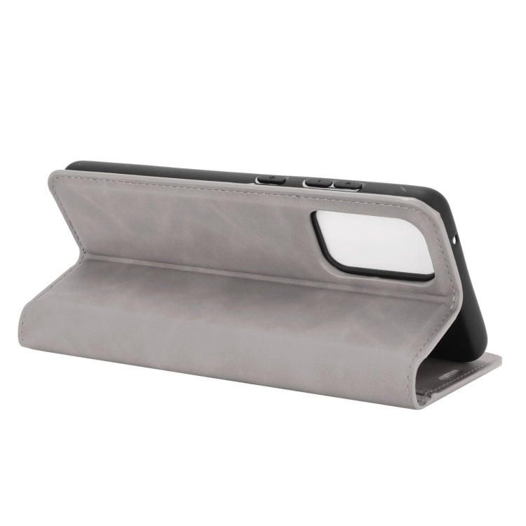 Per Samsung Galaxy A72 5G Custodia in pelle con ventosa magnetica per affari retro-pelle con supporto e slot per carte e portafoglio, For Galaxy A72 5G