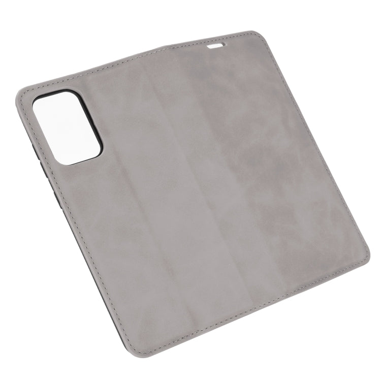 Per Samsung Galaxy A72 5G Custodia in pelle con ventosa magnetica per affari retro-pelle con supporto e slot per carte e portafoglio, For Galaxy A72 5G