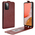 Per Samsung Galaxy A72 5G R64 Texture Custodia protettiva in pelle a vibrazione verticale singola con slot per schede e cornice per foto, For Galaxy A72 5G