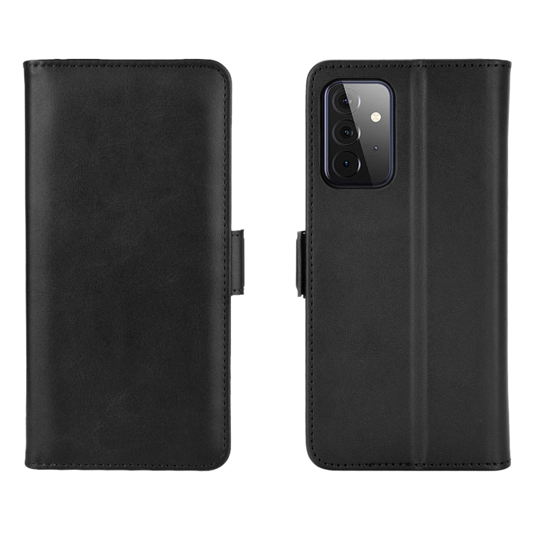 Per Samsung Galaxy A72 5G Custodia in pelle a vibrazione orizzontale con fibbia magnetica a doppio lato con supporto e slot per carte e portafoglio, For Galaxy A72 5G