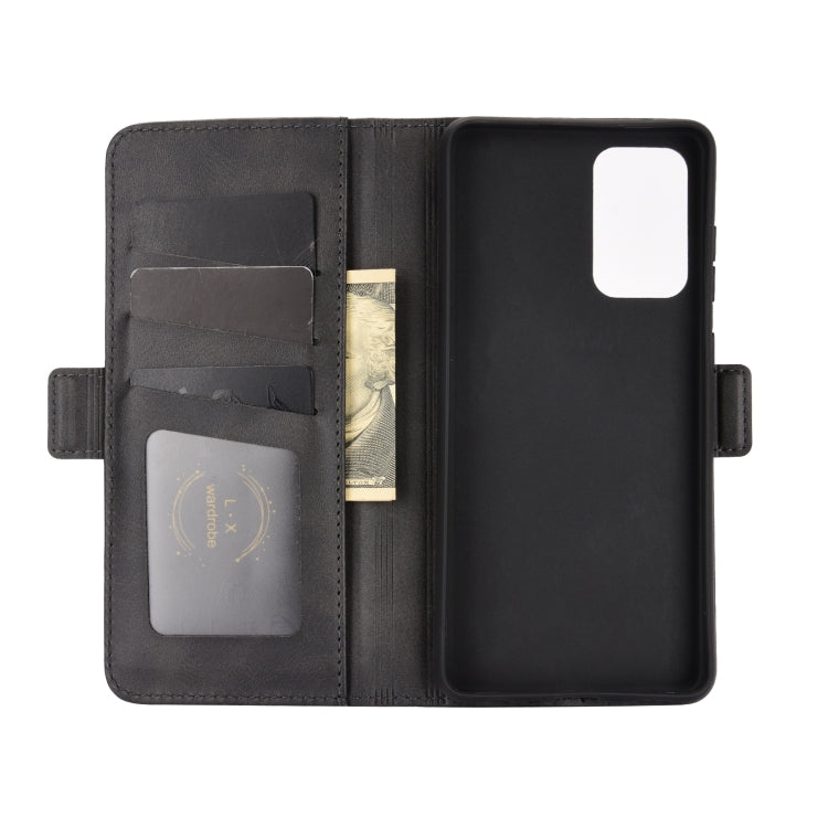 Per Samsung Galaxy A72 5G Custodia in pelle a vibrazione orizzontale con fibbia magnetica a doppio lato con supporto e slot per carte e portafoglio, For Galaxy A72 5G