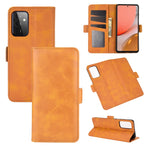 Per Samsung Galaxy A72 5G Custodia in pelle a vibrazione orizzontale con fibbia magnetica a doppio lato con supporto e slot per carte e portafoglio, For Galaxy A72 5G
