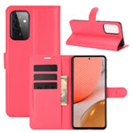 Per Samsung Galaxy A72 5G Litchi Texture Custodia protettiva a vibrazione orizzontale con supporto e slot per schede e portafoglio, For Galaxy A72 5G