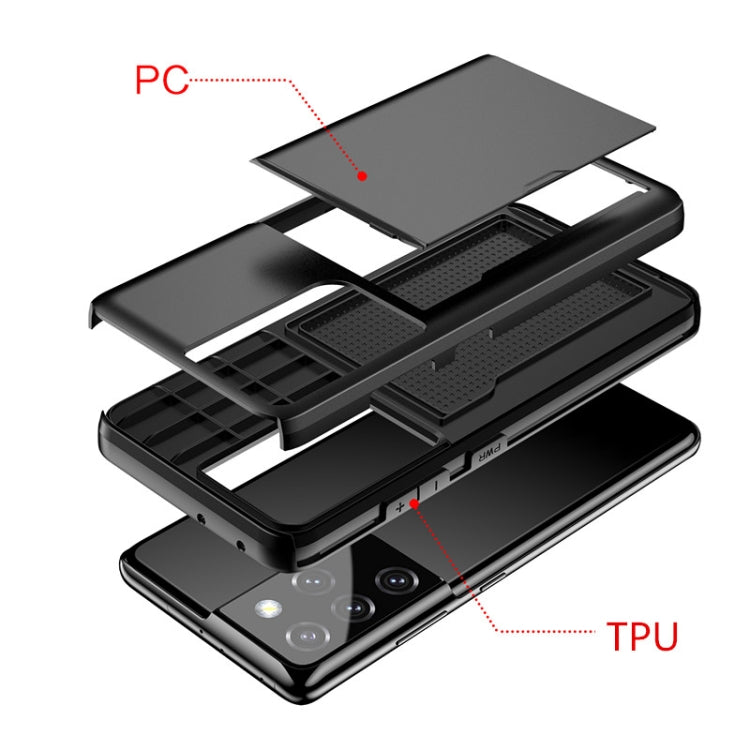 Custodia protettiva per armatura antiurto per Samsung Galaxy S21 Ultra / S30 Ultra con slot per schede, For Samsung Galaxy S21 Ultra 5G