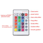Controller LED RGB Bluetooth con controller a infrarossi a 24 tasti per striscia LED 5630 5050 3528 2835, DC 5-24V