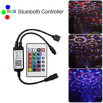 Controller LED RGB Bluetooth con controller a infrarossi a 24 tasti per striscia LED 5630 5050 3528 2835, DC 5-24V