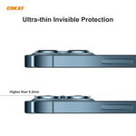 Per iPhone 12/12 mini ENKAY Hat-Prince 0.2mm 9H 2.15D Obiettivo per fotocamera posteriore con bordo arrotondato Pellicola in vetro temperato 2 pezzi / set, 1 Set, 2 Set, 5 Set, 10 Set