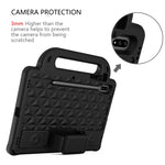 Custodia protettiva antiurto con custodia antiurto in EVA serie Diamond con supporto e cinturino, For Galaxy Tab S8 / Galaxy Tab S7 T870/T875