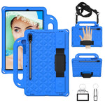 Custodia protettiva antiurto con custodia antiurto in EVA serie Diamond con supporto e cinturino, For Galaxy Tab S8 / Galaxy Tab S7 T870/T875