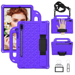 Custodia protettiva antiurto con custodia antiurto in EVA serie Diamond con supporto e cinturino, For Galaxy Tab S8 / Galaxy Tab S7 T870/T875