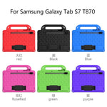 Custodia protettiva antiurto con custodia antiurto in EVA serie Diamond con supporto e cinturino, For Galaxy Tab S8 / Galaxy Tab S7 T870/T875