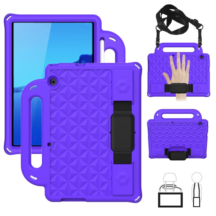Custodia protettiva antiurto con custodia antiurto in EVA serie Diamond con supporto e cinturino, For Huawei  MediaPad T5 10.1