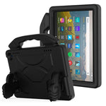 Guscio protettivo piatto anti caduta per bambini in materiale EVA con staffa per il pollice, For Amazon Kindle Fire HD8 Plus (2020)