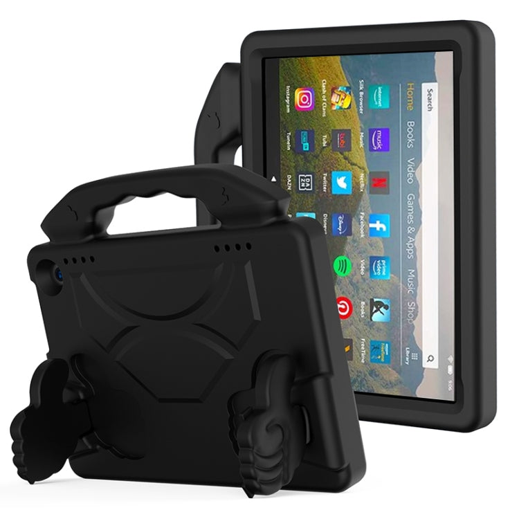 Guscio protettivo piatto anti caduta per bambini in materiale EVA con staffa per il pollice, For Amazon Kindle Fire HD8 Plus (2020)