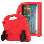 Guscio protettivo piatto anti caduta per bambini in materiale EVA con staffa per il pollice, For Amazon Kindle Fire HD8 Plus (2020)