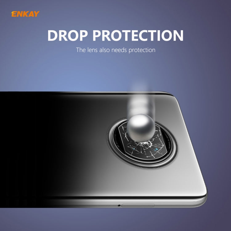 ENKAY Hat-Prince 0.2mm 9H 2.15D Obiettivo per fotocamera posteriore con bordo arrotondato Pellicola in vetro temperato, For Xiaomi Redmi Note 9 Pro 5G, For Motorola G9 Plus, For Motorola G9 / G9 Play