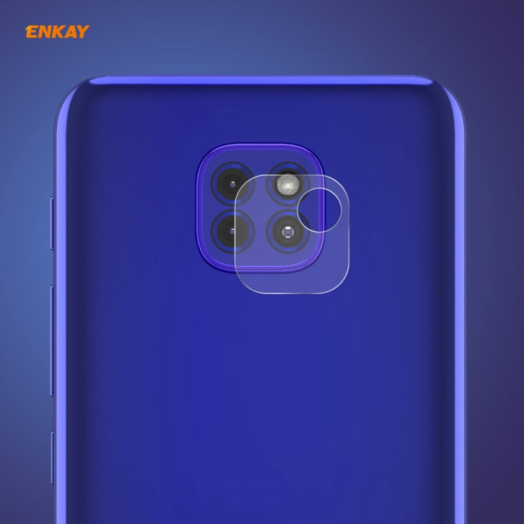 ENKAY Hat-Prince 0.2mm 9H 2.15D Obiettivo per fotocamera posteriore con bordo arrotondato Pellicola in vetro temperato, For Xiaomi Redmi Note 9 Pro 5G, For Motorola G9 Plus, For Motorola G9 / G9 Play