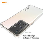 Hat-Prince ENKAY Custodia antiurto in TPU trasparente Cover morbida antiscivolo + 3D Schermo intero PET curvo Curvatura a caldo Pellicola salvaschermo HD Pellicola morbida, Supporto per sblocco impronte digitali, For Samsung Galaxy S21 Ultra 5G        ...