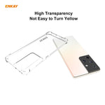 Hat-Prince ENKAY Custodia antiurto in TPU trasparente Cover morbida antiscivolo + 3D Schermo intero PET curvo Curvatura a caldo Pellicola salvaschermo HD Pellicola morbida, Supporto per sblocco impronte digitali, For Samsung Galaxy S21 Ultra 5G        ...