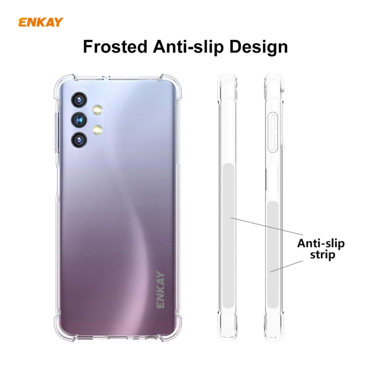 Hat-Prince ENKAY Custodia antiurto in TPU trasparente Custodia morbida antiscivolo, For Samsung Galaxy A32 5G, For Samsung Galaxy A52 5G, For OnePlus 9, For Samsung Galaxy A72 5G, For Xiaomi Mi 11, For OnePlus 9 Pro