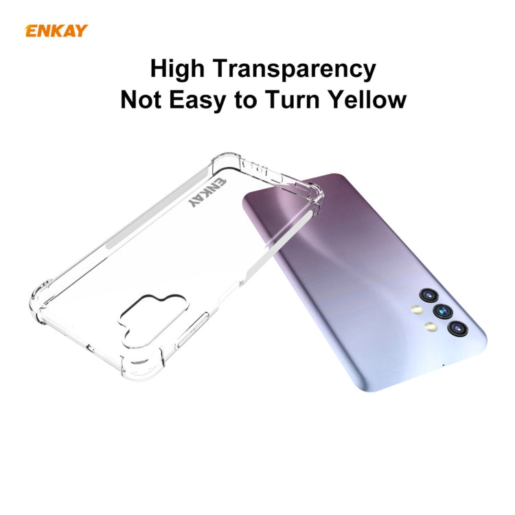 Hat-Prince ENKAY Custodia antiurto in TPU trasparente Custodia morbida antiscivolo, For Samsung Galaxy A32 5G, For Samsung Galaxy A52 5G, For OnePlus 9, For Samsung Galaxy A72 5G, For Xiaomi Mi 11, For OnePlus 9 Pro