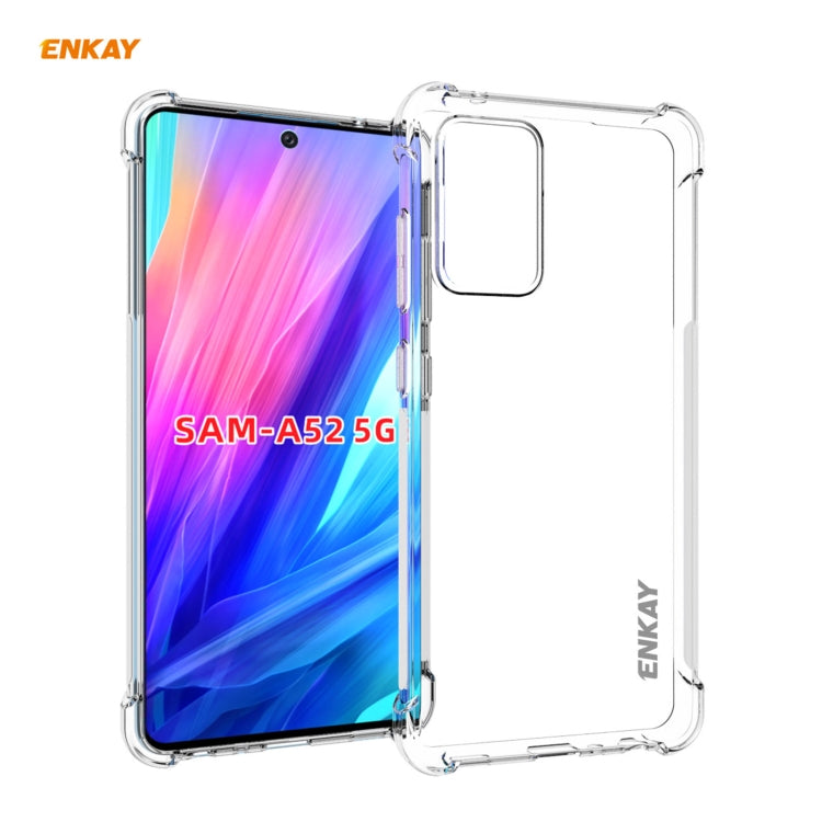 Hat-Prince ENKAY Custodia antiurto in TPU trasparente Custodia morbida antiscivolo, For Samsung Galaxy A32 5G, For Samsung Galaxy A52 5G, For OnePlus 9, For Samsung Galaxy A72 5G, For Xiaomi Mi 11, For OnePlus 9 Pro