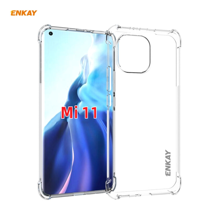 Hat-Prince ENKAY Custodia antiurto in TPU trasparente Custodia morbida antiscivolo, For Samsung Galaxy A32 5G, For Samsung Galaxy A52 5G, For OnePlus 9, For Samsung Galaxy A72 5G, For Xiaomi Mi 11, For OnePlus 9 Pro