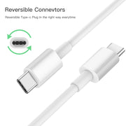 Cavo dati di ricarica rapida XJ-47 3A da USB-C/Type-C a USB-C/Type-C, lunghezza: 1 m
