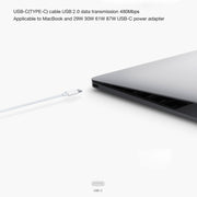 Cavo dati di ricarica rapida XJ-47 3A da USB-C/Type-C a USB-C/Type-C, lunghezza: 1 m