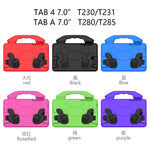 Guscio protettivo piatto anti caduta per bambini in materiale EVA con staffa per il pollice, For Galaxy Tab A 7.0 T280/T285, For Galaxy Tab 4 7.0 T230 / T231